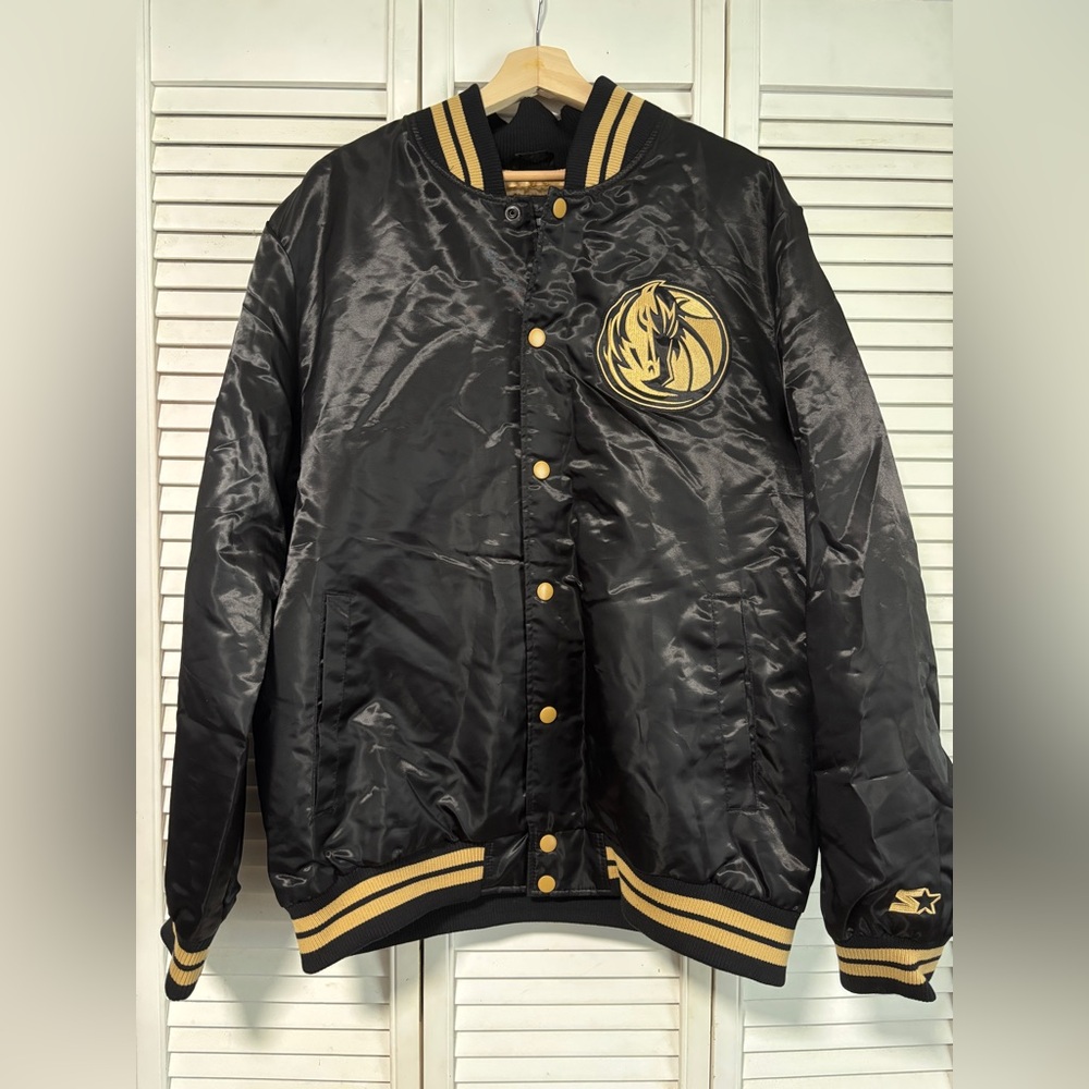STARTER Black Jacket with Gold Lining